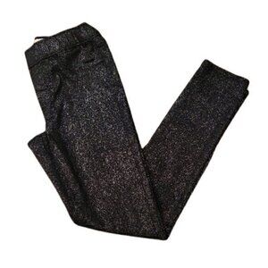 [SO] Mid Rise Black Glitter Pants - Size 14